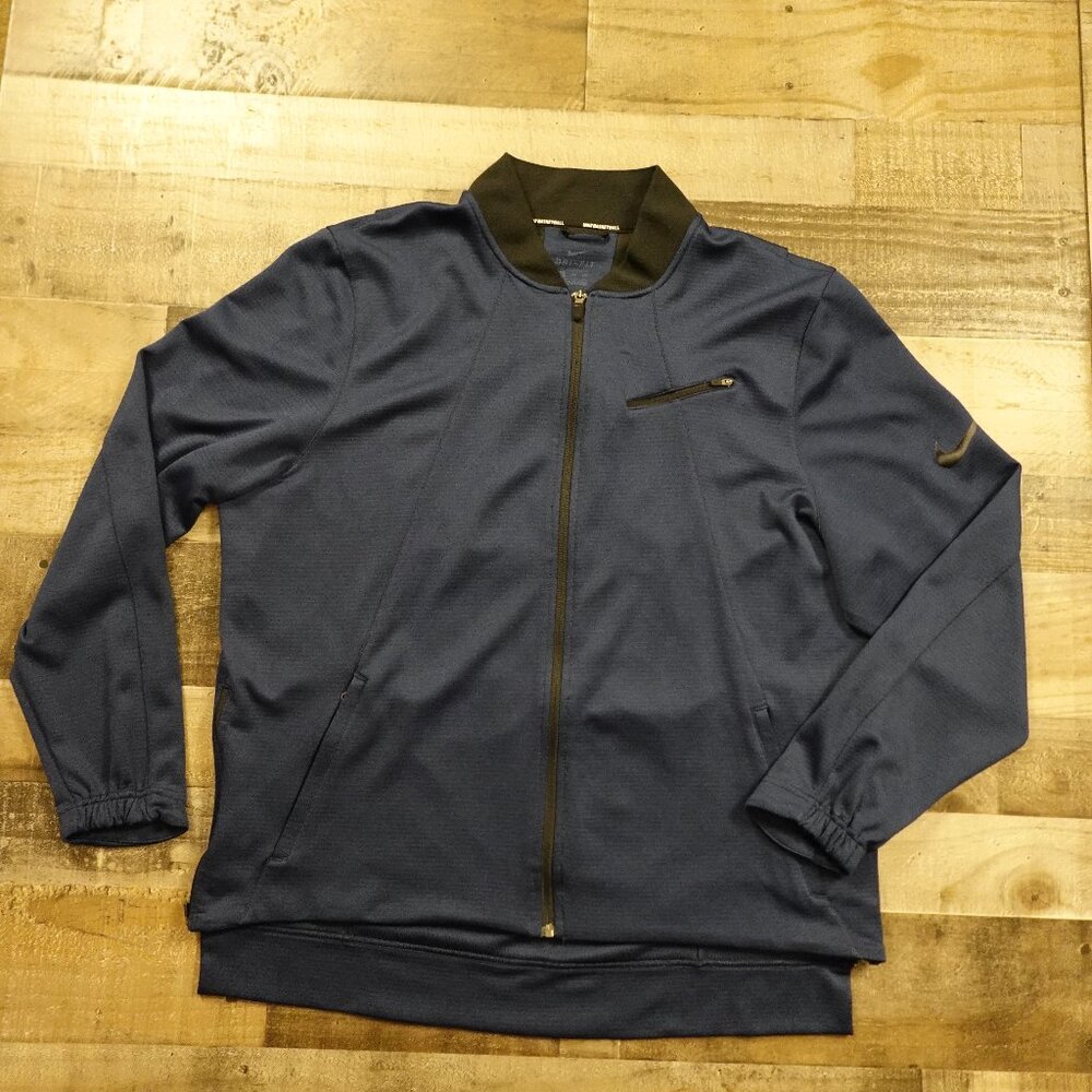 Nike Dri-FIT Basketball Full-Zip Jacket Men’s 2XL Navy Performance Track Tech‎